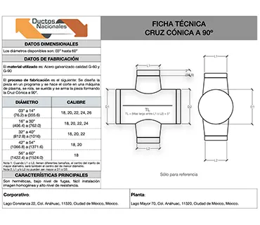 cruz conica 90